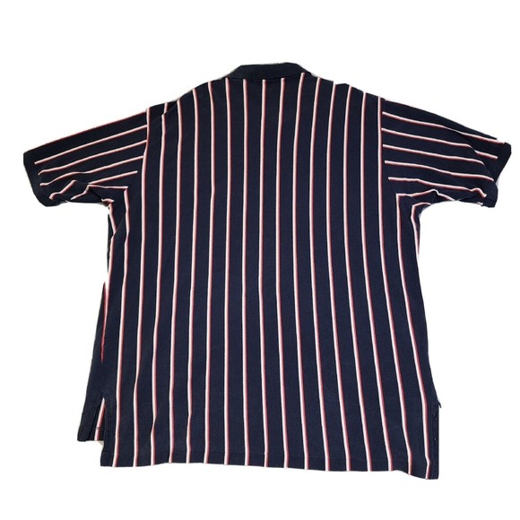 Ralph Lauren Plolo Shirt Mens 2XL Blue with Stripe Short Sleeve Vintage - Picture 12 of 16